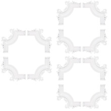 12Pièces Coins De Moulure De Plafond PVC Pour Intérieur Décor