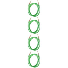 4Pièces Câbles Effet Guitare Vert Plastique Cuivre Réduction Bruit