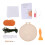 3Sets Wooden Frame Punch Needle Kit DIY Coaster Stitching Handcraft 1
