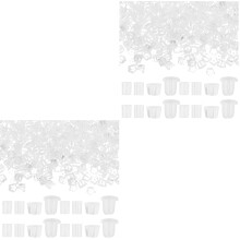 4000Pièces Stops Boucles D'oreilles Blancs Silicone Usage