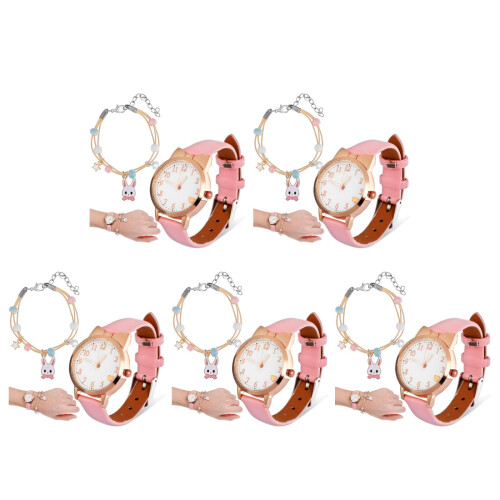 5Pièces Enfants Quartz Multicolores Bracelet
