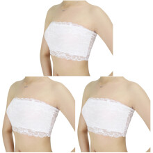 3Pièces Bandeau Tube Bra Élastique Pour Été