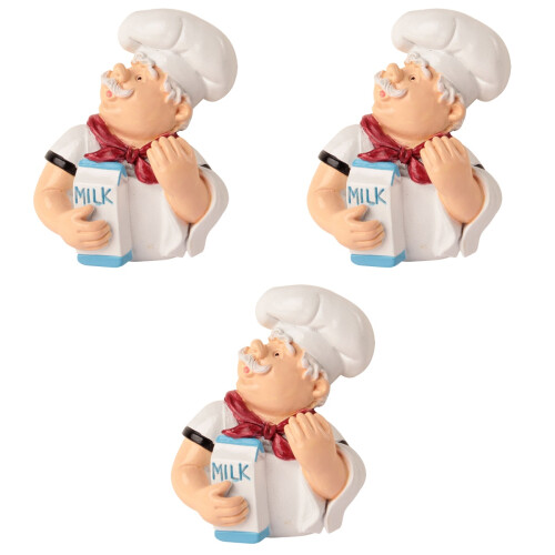 3Pièces Porte-Prises Adhésifs Multi-Usage Cuisine Chef Perçage