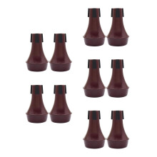 10Pièces Sourdine Trompette ABS Marron Facile À Installer Pratique