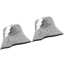 2Pièces Chapeaux Sauna En Feutre Portable Pour Femme