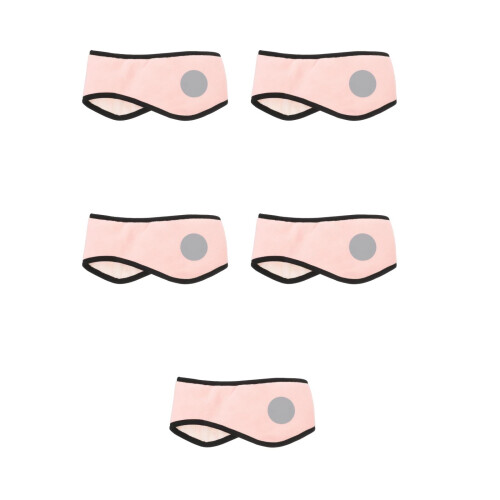 5Pièces Bandeau Cache-Oreilles Rose Coton Hiver