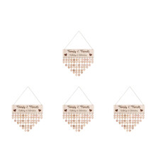 4Sets Muurkalender Verjaardag Reminder Familie Decoratie