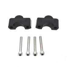 Handlebar Riser Bar Mount Handle Clamp Mounting Lift Clamp Adapters for Tiger Sport 660 Tiger 660 2022 2023(Black)