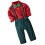 2Ensembles Costume Fête Rouge Chemise 3