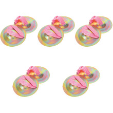 5Paires Cymbales Percussion Métal Multicolores Jouet Musical Enfant