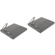 2Pièces Dvd Et Cd Externe USB 3.0 Portable Antidérapant Noir