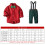 2Ensembles Costume Fête Rouge Chemise 10