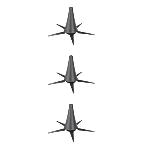 3Pièces Support Clarinette Durable Métal ABS Noir Et Pliable