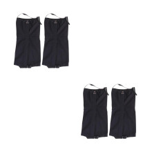 2Pcs Black Protective Nylon Gaiters for Skiing Hiking Snow Ankle