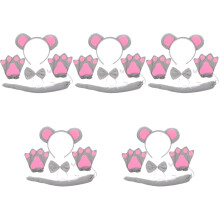 5Ensembles Ensemble Costume Souris Cosplay Oreilles Colorées Pour Fête