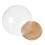 4Pièces Support Verre Transparent Cloche Décorative Base Bois 3