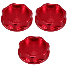 3Pièces Accessoire Réservoir Aluminium Rouge Robuste