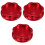 3Pièces Accessoire Réservoir Aluminium Rouge Robuste 1
