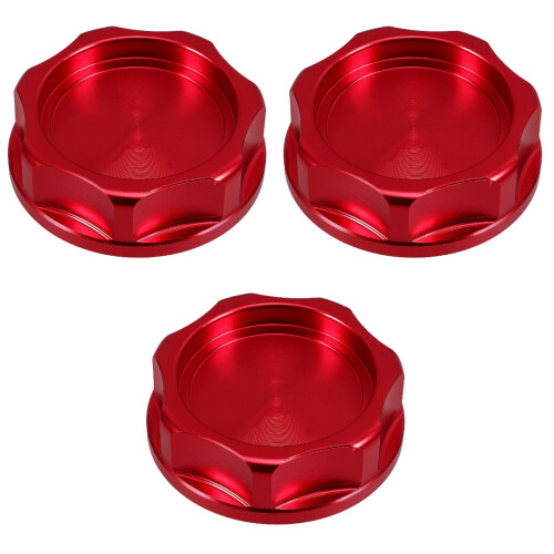 3Pièces Accessoire Réservoir Aluminium Rouge Robuste