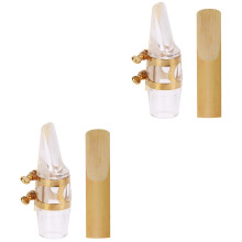 2Ensembles Kit D'accessoires Sax Alto Métal Avec Ligature Etanche