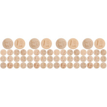 4Sets Babymijlpaal Kaarten Khaki Decor Fotoprops Babykamer