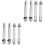 8Pièces Kit Vis Acier Carbone Stabilisateur Argent 1