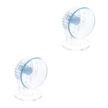 2Ensembles Hamster Roue D'activité Silencieuse PVC