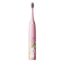 Elektrischer Kinder-Zahnbürste Pink Bunny IP7 wasserdicht aus ABS und Silikon batteriebetrieben
