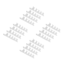 16Pcs White Plastic Adjustment Brackets for Multi-Angle Furniture Use