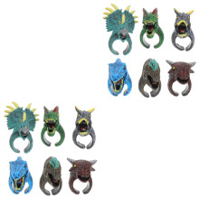 12Pcs Durable Plastic Kids Animal Rings Party Favors Classroom Prizes
