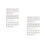 6Pièces Bandes Notes Piano Autocollantes Accessoires Clavier Débutant 1