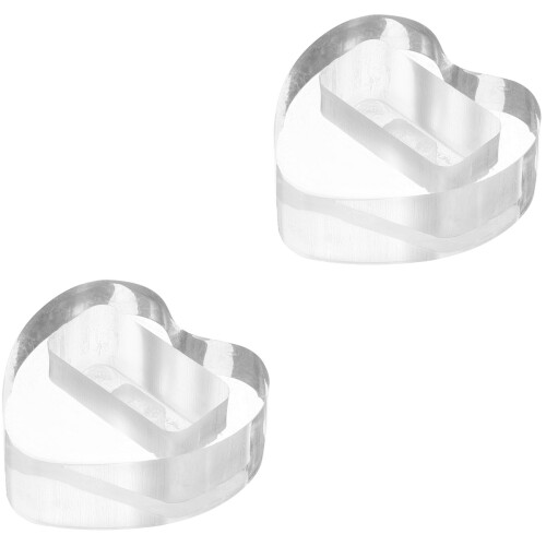 2Pcs Acrylic Kazoo Display Stand Small Portable Holder Assorted Colors