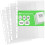 100 A4 Plastic Value Punched Punch Pockets Micron for Folders Filing Wallets Sleeves 1