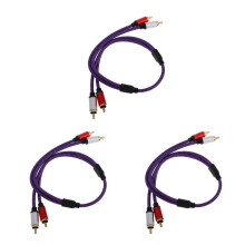 3St Multi Gekleurde Audio Kabel Male to Male Voor TV Computer Speaker