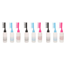 9St Salon Haarverfflessen Met Kam Assorti Kleur Compact Formaat
