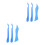 2Sets Plastic Stained Glass Foiling Tool Blue for Crafting and DIY Use 9