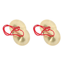 2Paires Cymbales Percussion Enfants Alliage Petites Colorées