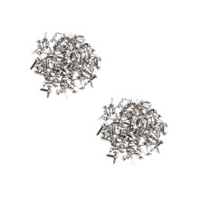 200Pièces Mini Brads Métalliques Argents Pastel Pour Scrapbooking DIY