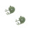 2Pièces Chapeau Bébé En Vert Hiver Confortable 5