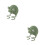 2Pièces Chapeau Bébé En Vert Hiver Confortable 7