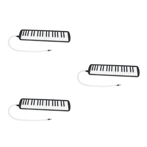 3Pièces Mélodica 37 Notes Noir Portable Avec Étui Pratique