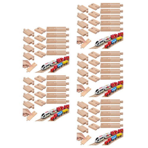 90St Treinspoor Set Schatkleurig Duurzaam Speelgoed