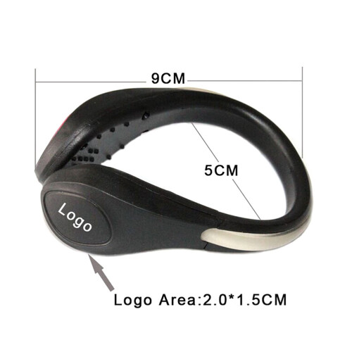 4Pcs Shoe Light Clips LED Flash for Running Safety Gear 2