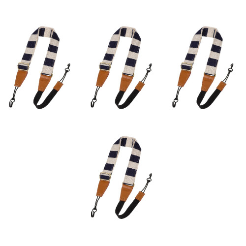 4Pièces Ukulélé Réglable Coton Et Cuir Durable