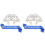 2Sets Assorted Color Graduation Sash and Crown Kit for Student Party 1