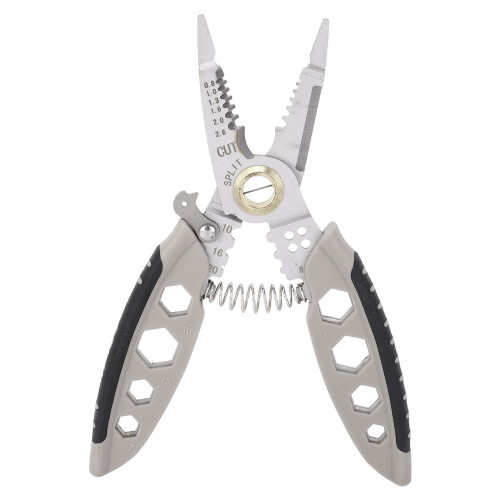 16 in 1 Electrician Pliers - 7 Inch Multi-Function Cable Stripper Gray