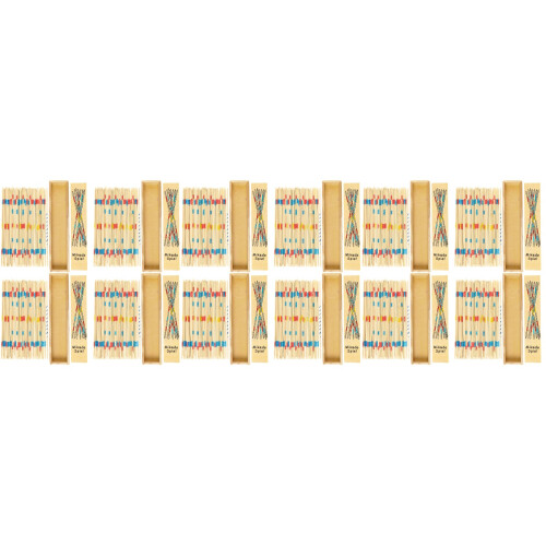 Assorted Wooden Pick Up Sticks Educational Game