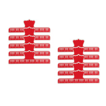 10Pièces -Partition Rouge Rigide Pour Musiciens À Trompette
