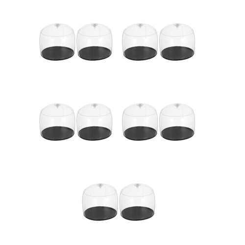 10Pcs Lightweight PVC Hat Storage Rack Transparent Cap Support Stand