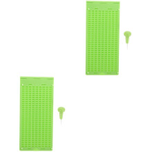 2Ensembles Plaque Braille Vert Clair Solide Pour Étudiants